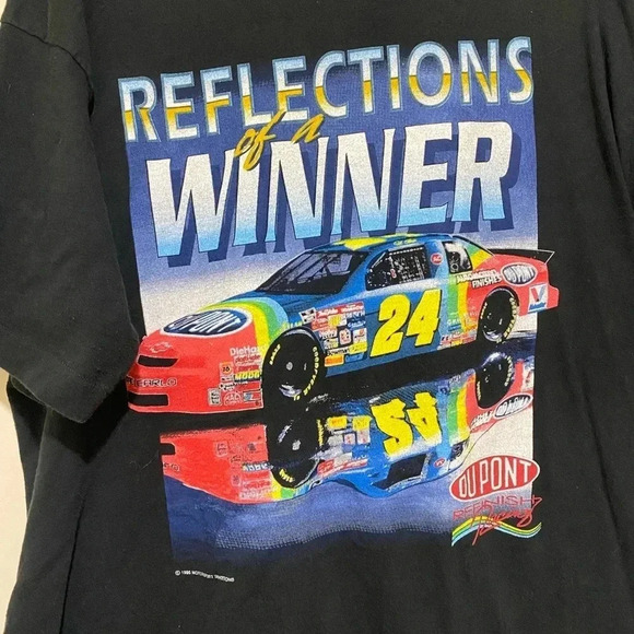 Vintage NASCAR Jeff Gordon 1995 Single Stitch Made in USA size XL shirt Like new - Picture 5 of 14